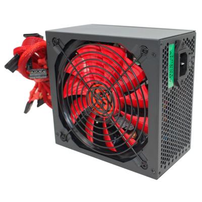 Ginzzu PC700 14CM(Red) 80+ black,APFC,24+4p,2 PCI-E(6+2), 7*SATA, 4*IDE,оплетка, кабель питания,цвет