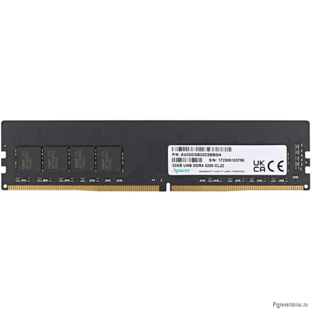 Apacer DDR4 DIMM 32GB EL.32G21.PSH PC4-25600, 3200MHz
