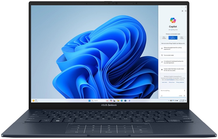 Ноутбук ASUS Zenbook 14 UX3405CA-PP679 [90NB14W1-M01090] Ponder Blue 14"