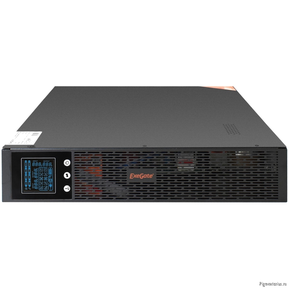Exegate EP285645RUS ИБП Pure Sine Wave ExeGate SinePower UHB-3000.LCD.AVR.C13.RJ.USB.2U <3000VA/2400