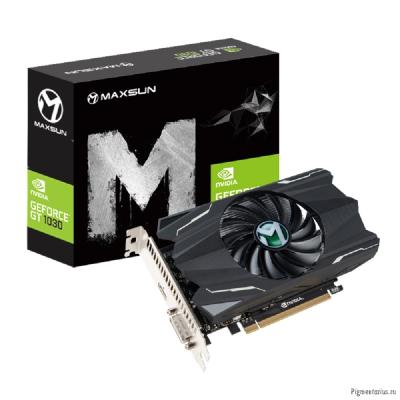 Видеокарта MAXSUN MS-GT1030 Transformer 4G GDDR4, 128bit, 1137/2100MHz, HDMI/DVI 1 FAN (MS-GT1030 TF