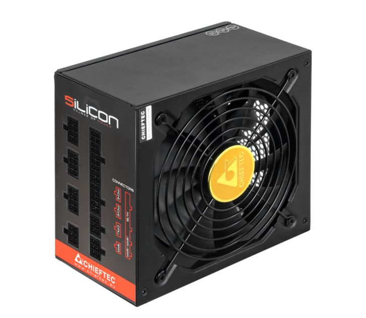 Блок питания Chieftec Silicon SLC-750C (ATX 2.3, 750W, 80 PLUS BRONZE, Active PFC, 140mm fan, Full C