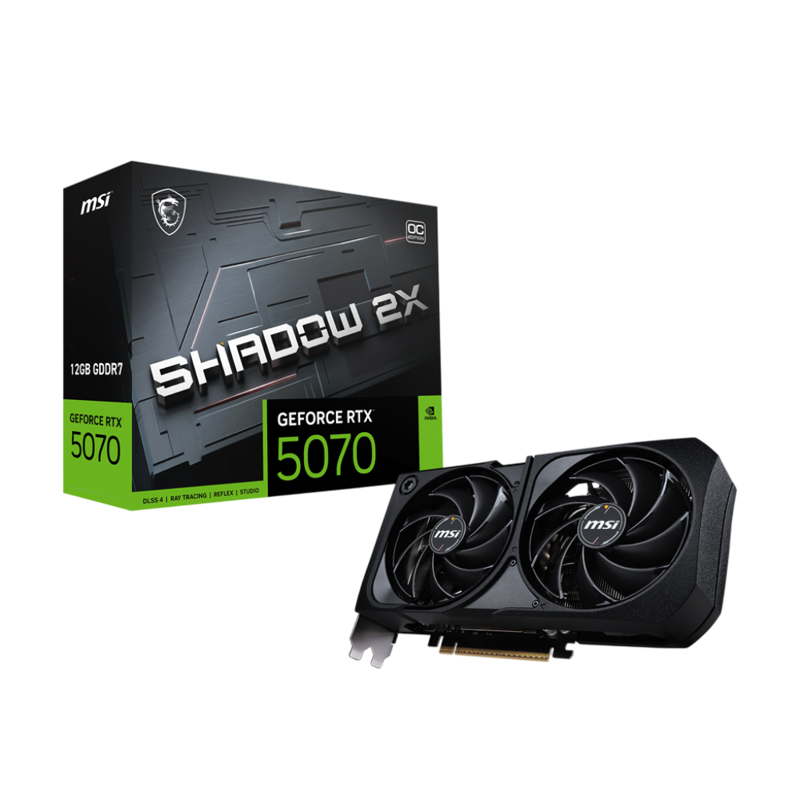Видеокарта MSI GeForce RTX 5070 12G SHADOW 2X OC