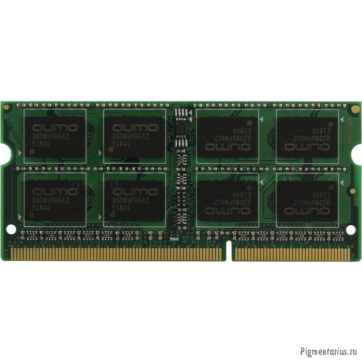 QUMO DDR3 SODIMM 8GB QUM3S-8G1600C11L PC3-12800, 1600MHz, 1.35V