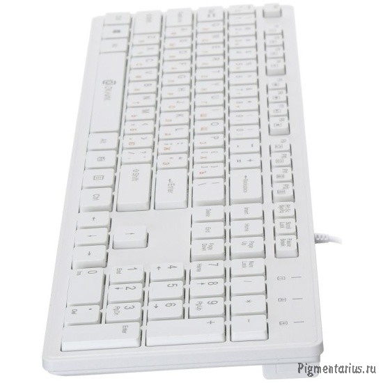 Клавиатура Oklick 500M белый USB slim Multimedia  [1061586]
