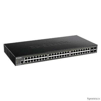 D-Link DGS-1250-52X/A1A  Настраиваемый L2 коммутатор c 48 портами 10/100/1000Base-T и 4 портами 10GB
