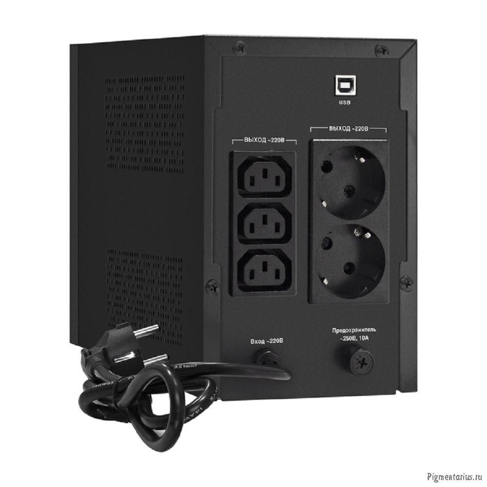 Exegate EX292794RUS ИБП ExeGate SpecialPro UNB-1200.LED.AVR.2SH.3C13.USB <1200VA/750W, LED, AVR, 2*S