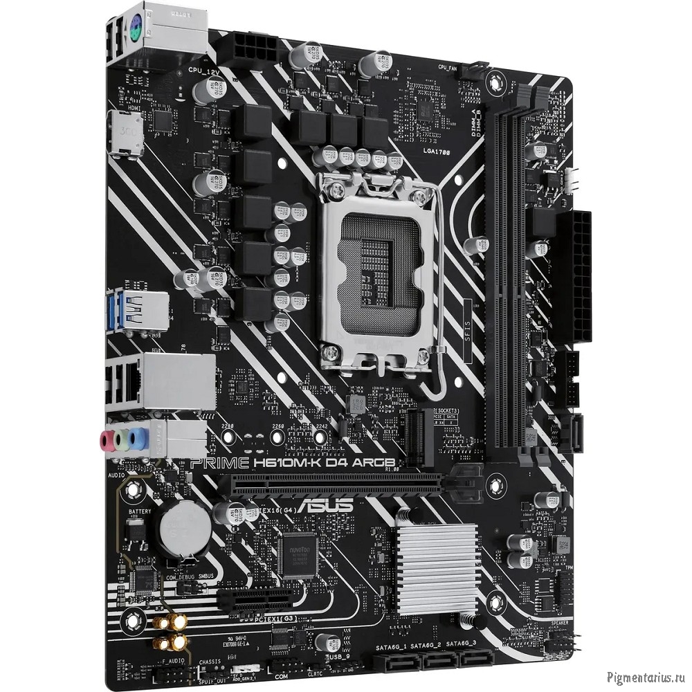 Материнская плата ASUS PRIME H610M-K D4 ARGB