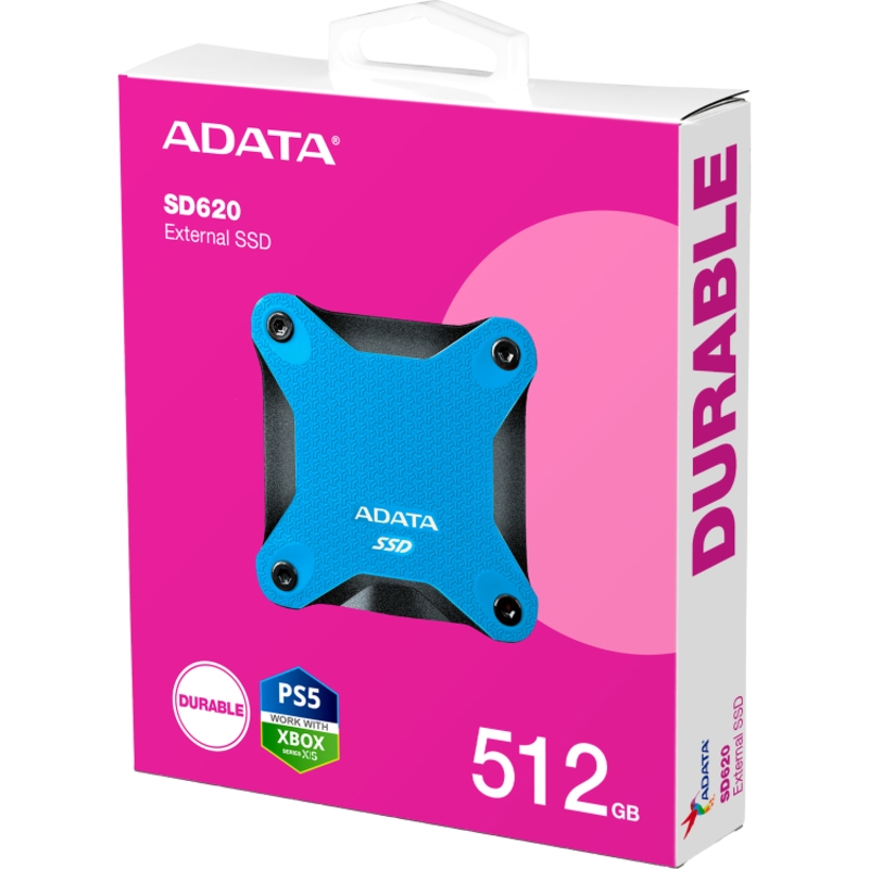 Твердотельный диск 512GB A-DATA SD620, External, USB 3.2, [R/W -550/500 MB/s] SD620-512GCBL