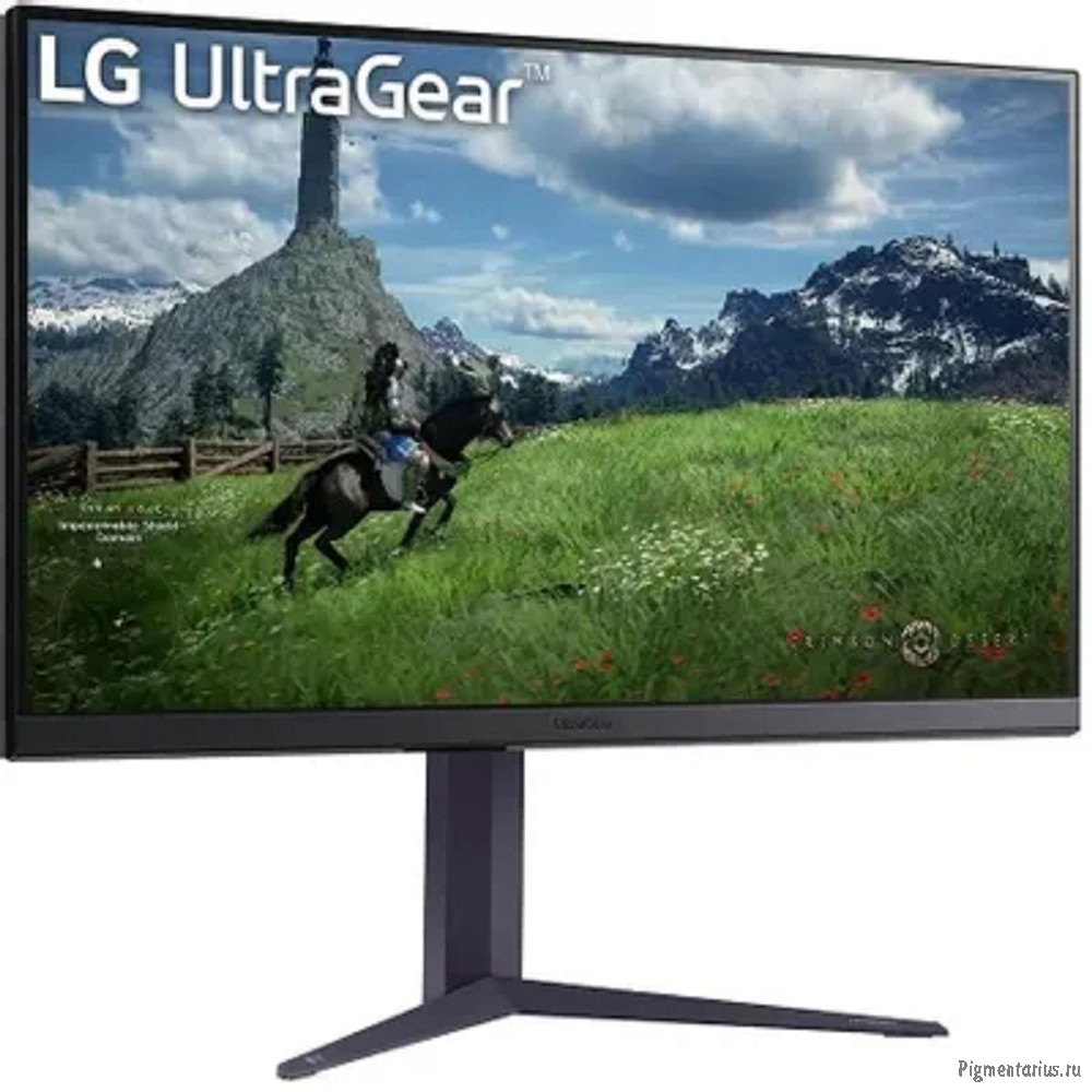LCD LG 31.5" 32GS85Q-B UltraGear черный {IPS 2560x1440 180Hz 1ms 2xHDMI DisplayPort USB Pivot} [32gs