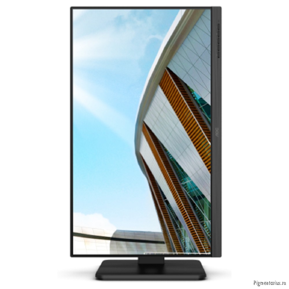 LCD AOC 23.8" 24P2Q Black с поворотом экрана {IPS 1920x1080 75Hz 4 ms 178/178 250cd DVI HDMI Display