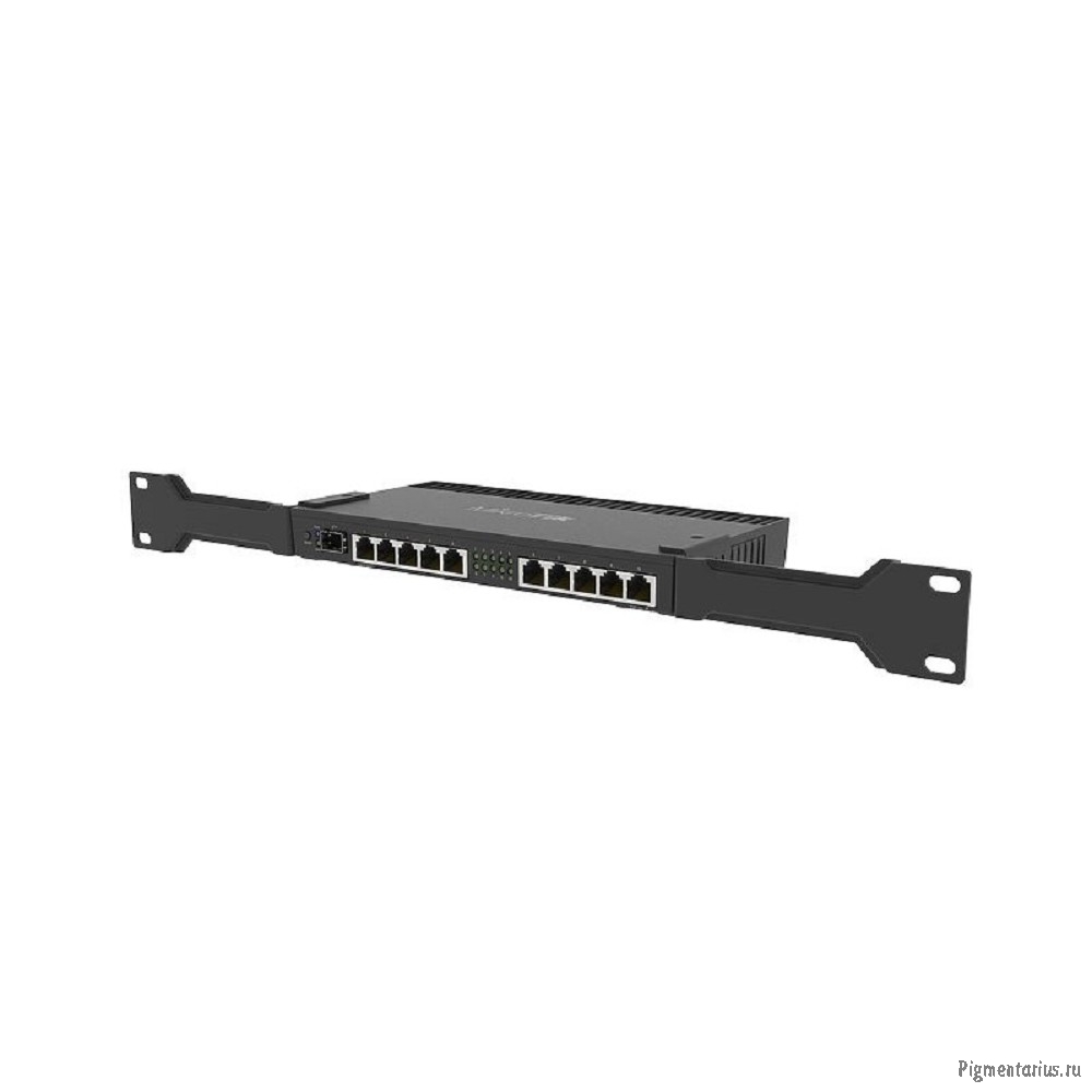 MikroTik RB4011iGS+RM  Маршрутизатор 1.4ГГц, 4 ядра, 1GB RAM, 512MB NAND, 10x 10/100/1000 LAN, 1 SFP