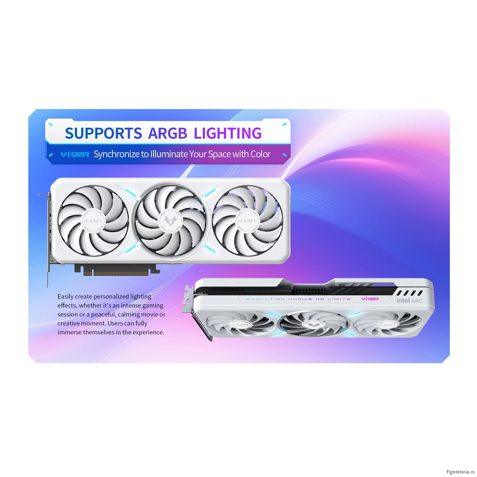 Видеокарта MAXSUN Intel Arc B580 iCraft 12G DDR6, 192bit, 3* DP/HDMI, 3FAN RTL