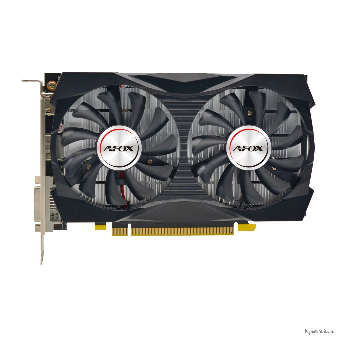 Видеокарта AFOX Geforce GTX1050 4GB GDDR5 128Bit  DVI/HDMI/DP ATX 2FAN (AF1050-4096D5H4-V2)