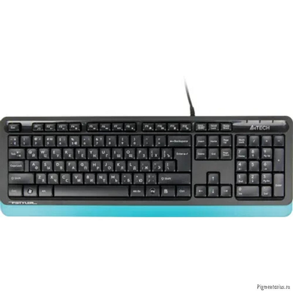 Клавиатура + мышь A4Tech Fstyler F1010 клав:черный/синий мышь:черный/синий USB Multimedia [1147546]