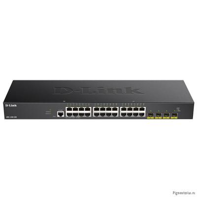 D-Link DGS-1250-28X/A1A  Управляемый L2 коммутатор c 24 портами 10/100/1000Base-T и 4 портами 10GBas