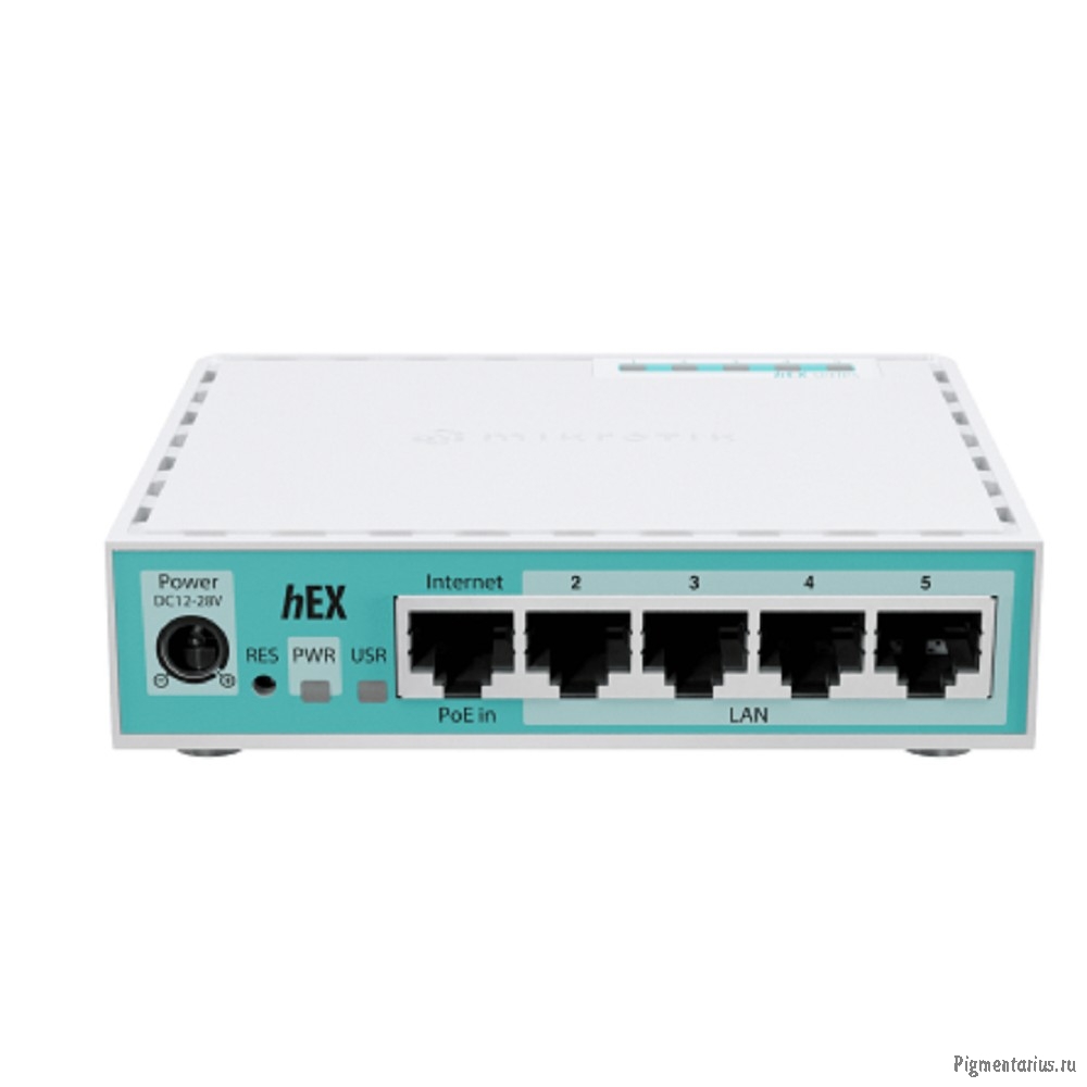 MikroTik E50UG hEX Refresh Маршрутизатор  5*1Gbit RJ45, 512MB RAM, Dual-core CPU, USB