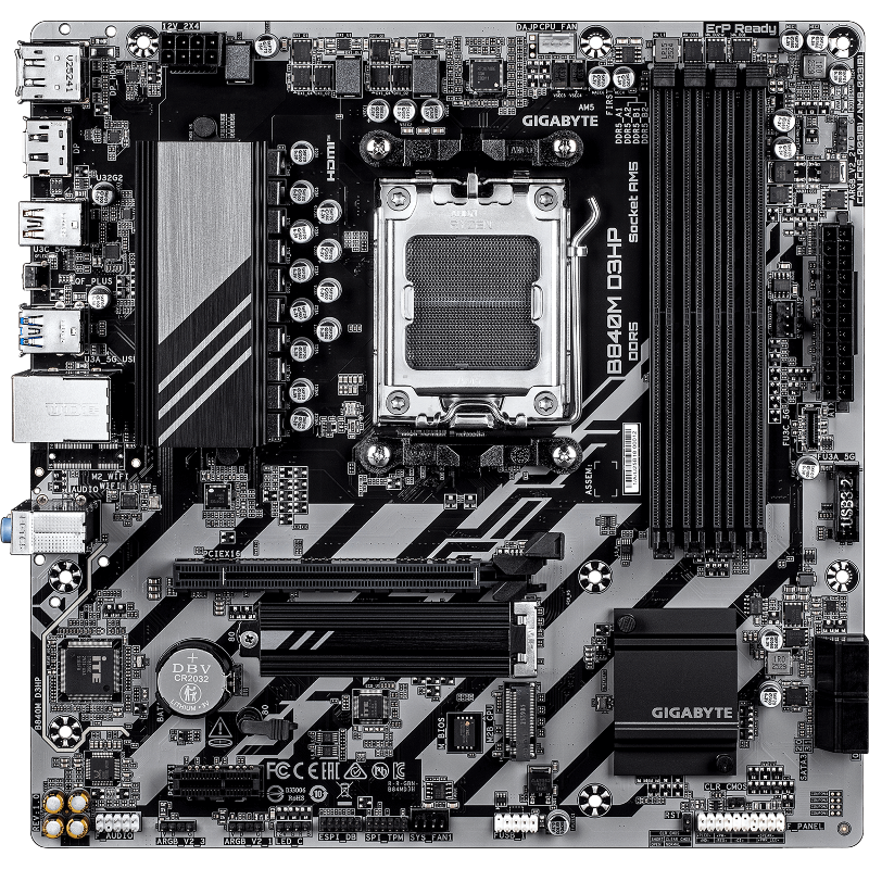 Материнская плата GIGABYTE B840M D3HP