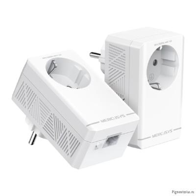 Mercusys MP500P KIT AV1000 Комплект гигабитных Powerline-адаптеров со встроенной розеткой