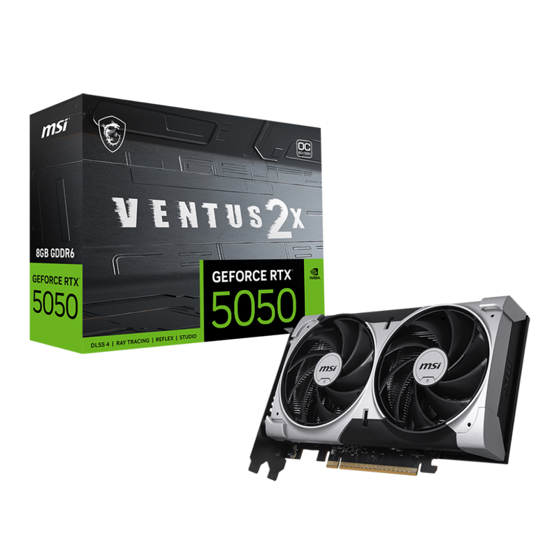 Видеокарта MSI GeForce RTX 5050 8G VENTUS 2X OC