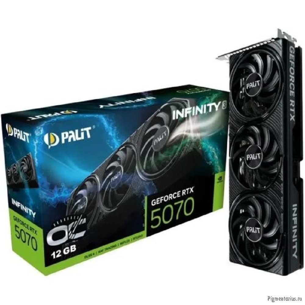 Видеокарта Palit GeForce RTX 5070 INFINITY 3 OC 12G (NE75070S19K9-GB2050S)