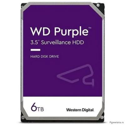 Жесткий диск WD Purple (WD64PURZ) 6TB {Serial ATA III, 5400- rpm, 256Mb, 3.5"}