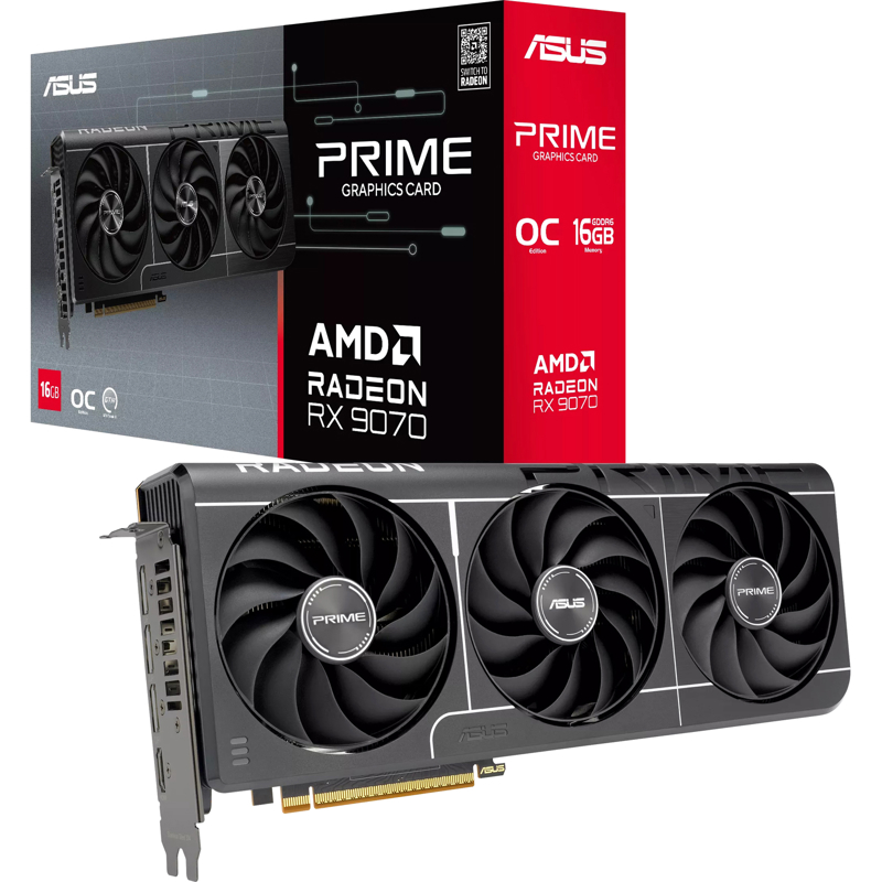 Видеокарта ASUS PRIME-RX9070-O16G-EVO (90YV0MQ0-M0NA00)