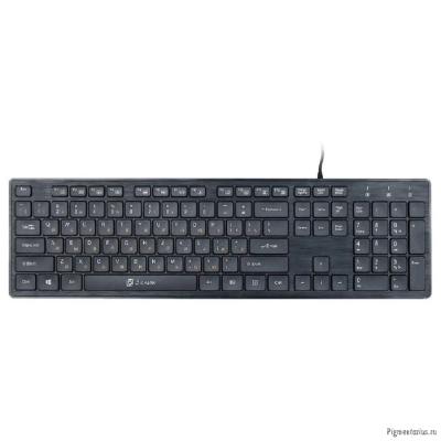 Клавиатура Oklick 520M2U черный/черный USB slim Multimedia [1061587]