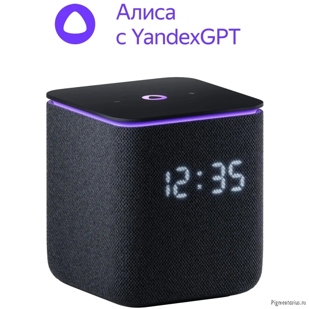 Яндекс Станция Миди Zigbee Черный [YNDX-00054BLK]