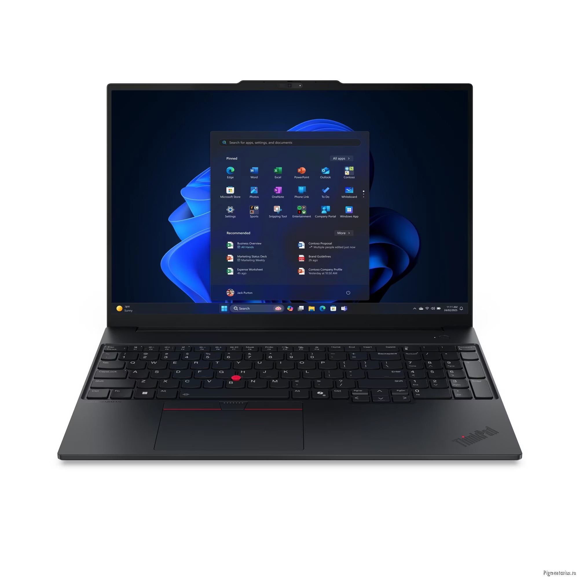 Lenovo Thinkpad E16 G3 [21TF004PFW] 16" {WUXGA (1920x1200) IPS 300nits Core 7 240H(1.8GHz)/32GB/1TB 