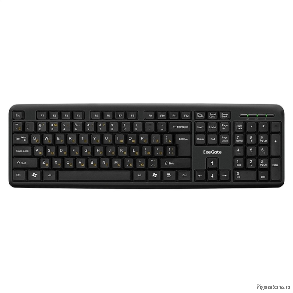 Exegate EX286204RUS Комплект ExeGate Professional Standard Combo MK120 (клавиатура влагозащищенная 1