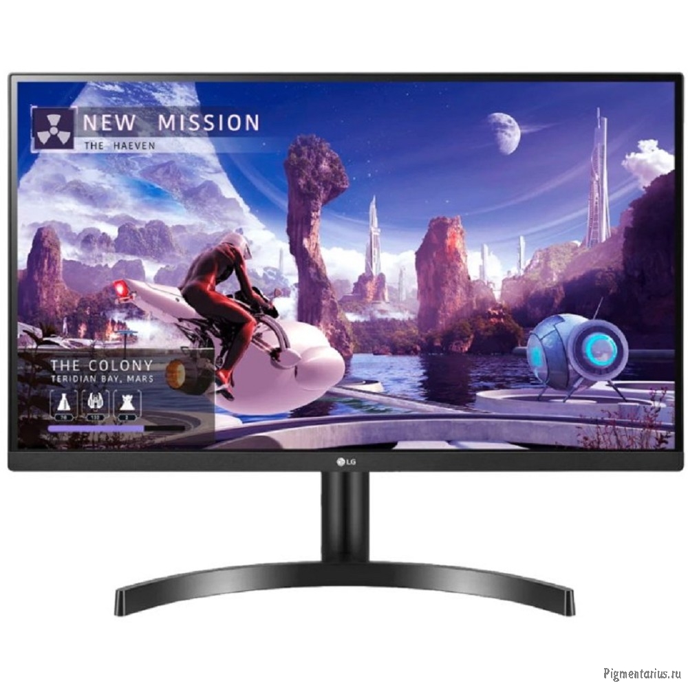LCD LG 27" 27QN600-B черный {IPS 2560x1440 75Hz 5ms 178/178 8bit(6bit+FRC) 350cd 1000:1  HDR10 HDMI 