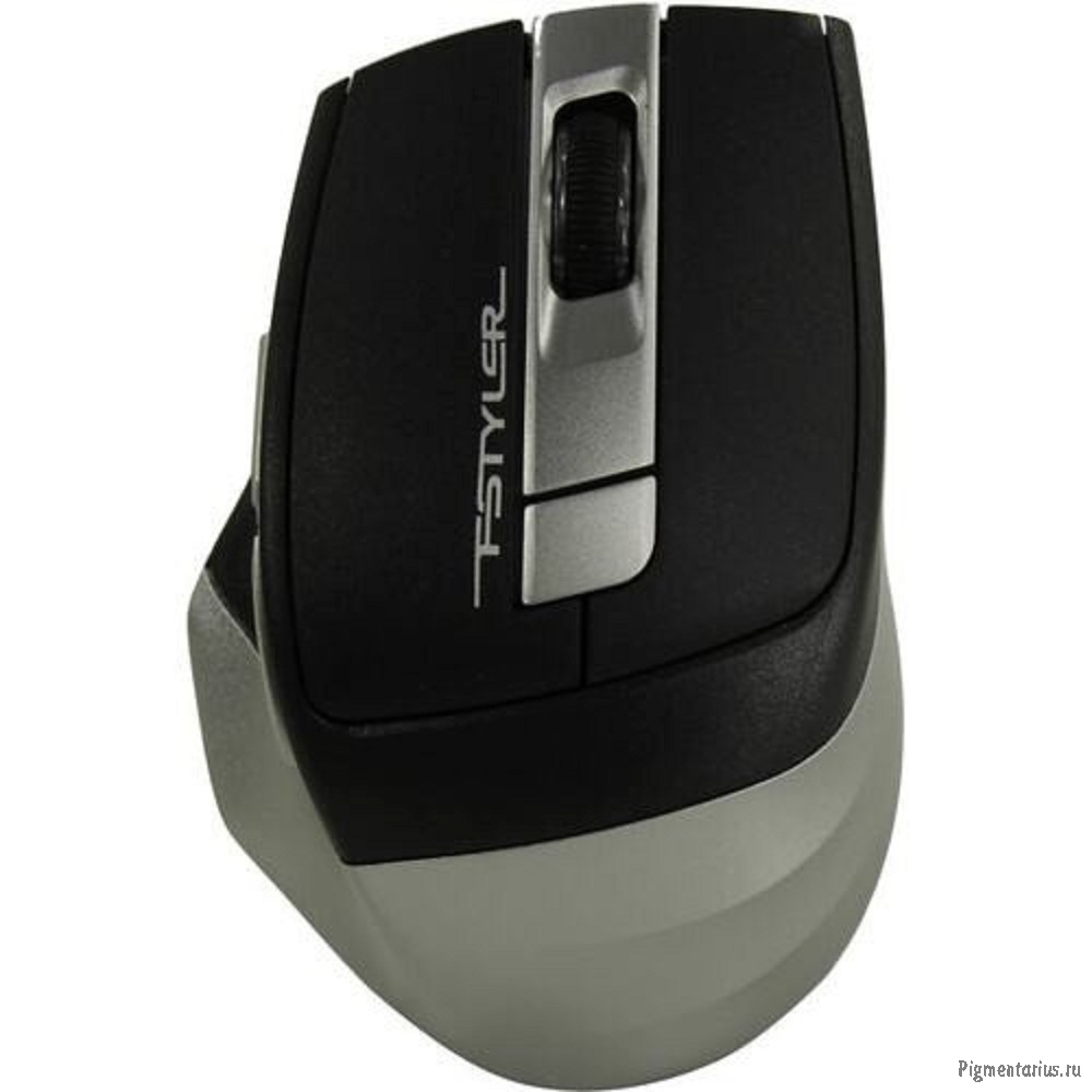 Мышь беспроводная A4Tech Fstyler FB35 , серый , оптическая, 2000dpi, BT/Radio, USB, 6 кнопок