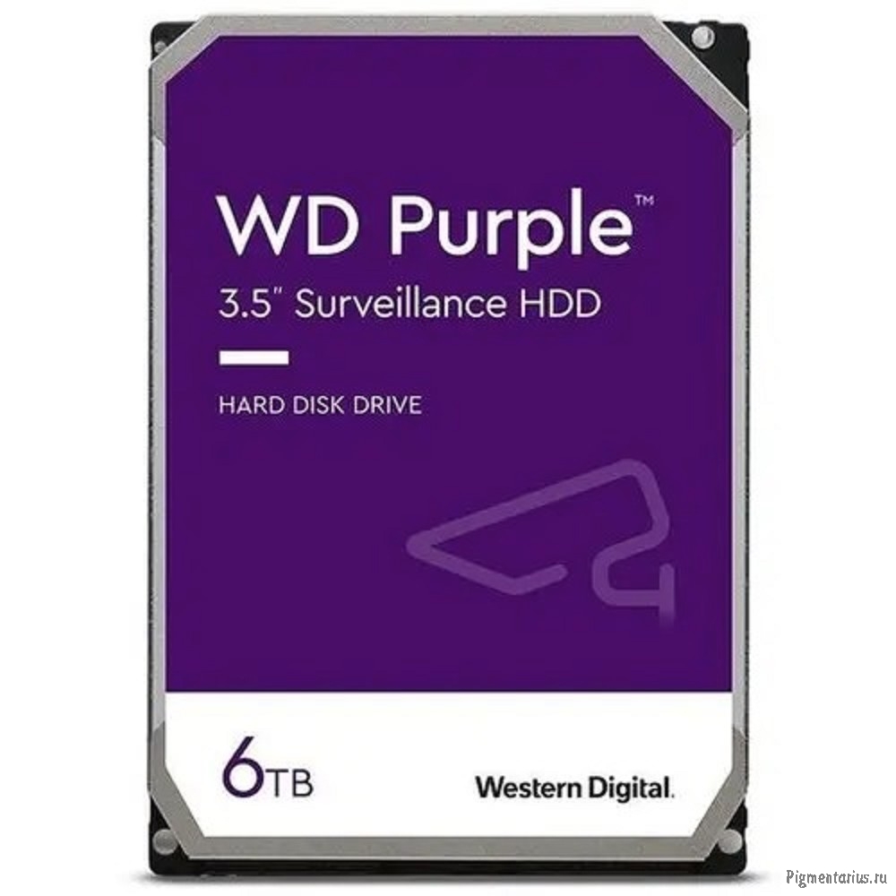 Жесткий диск WD Purple (WD64PURZ) 6TB {Serial ATA III, 5400- rpm, 256Mb, 3.5"}