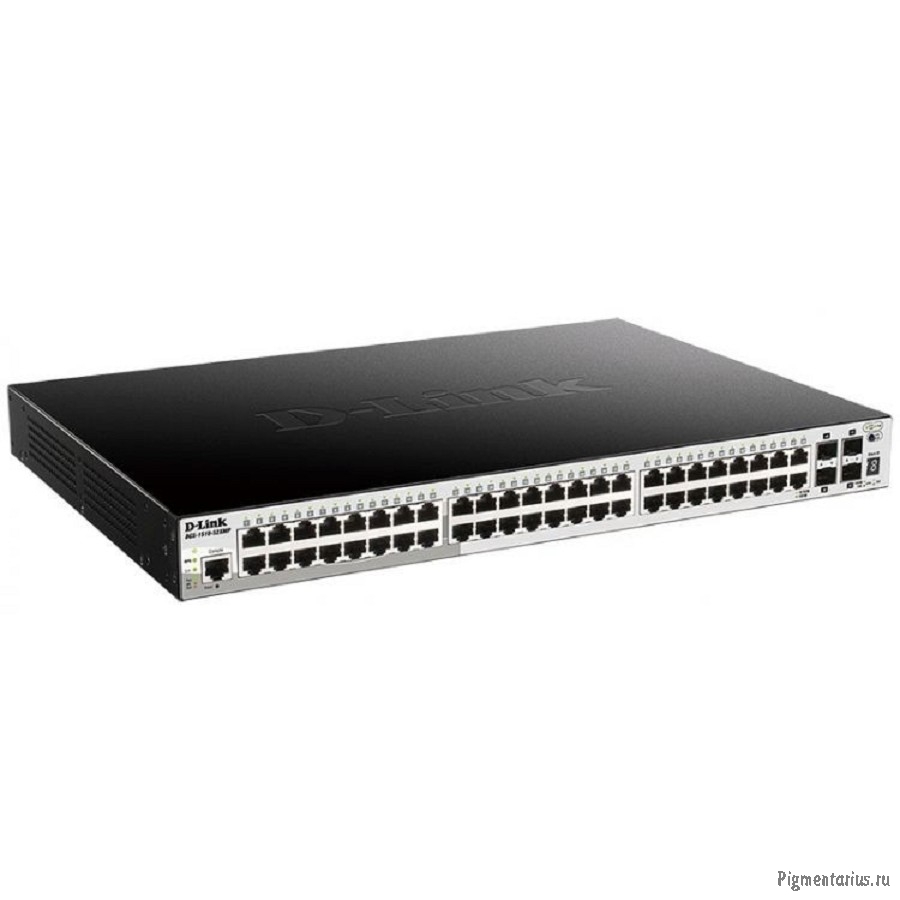 D-Link DGS-1250-52XMP/A1A Настраиваемый L2 коммутатор с 48 портами 10/100/1000Base-T и 4 портами 10G