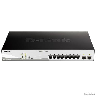 D-Link DGS-1210-10MP/F1A PROJ Настраиваемый L2 коммутатор с 8 портами 10/100/1000Base-T и 2 портами 