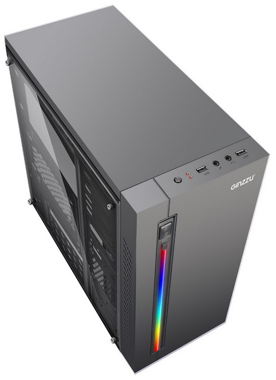 Ginzzu D370 RGB Window w/o PSU