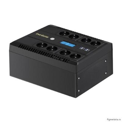 Exegate EX293857RUS ИБП ExeGate NEO Smart LHB-800.LCD.AVR.8SH.CH.USB <800VA/480W, LCD, AVR, 8*Schuko Exegate EX293857RUS ИБП ExeGate NEO Smart LHB-800.LCD.AVR.8SH.CH.USB <800VA/480W, LCD, AVR, 8*Schuko
