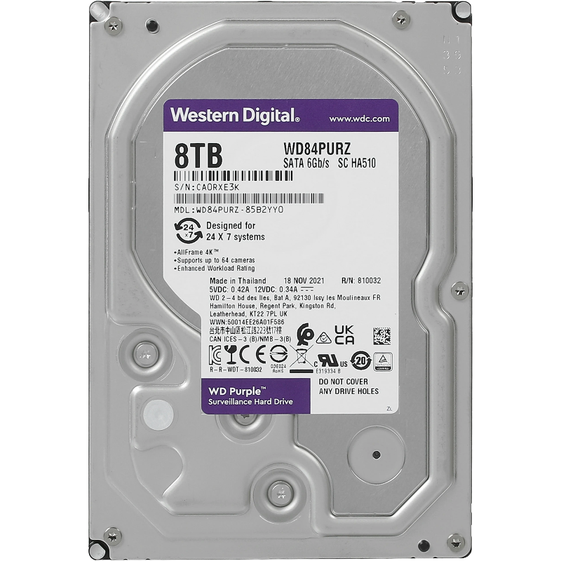 WD Purple 8Tb (WD84PURZ)