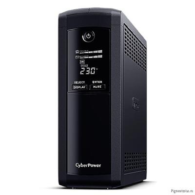 CyberPower VP1200ELCD ИБП {Line-Interactive, Tower, 1200VA/720W USB/RS-232/RJ11/45  (4 + 1 EURO), 12