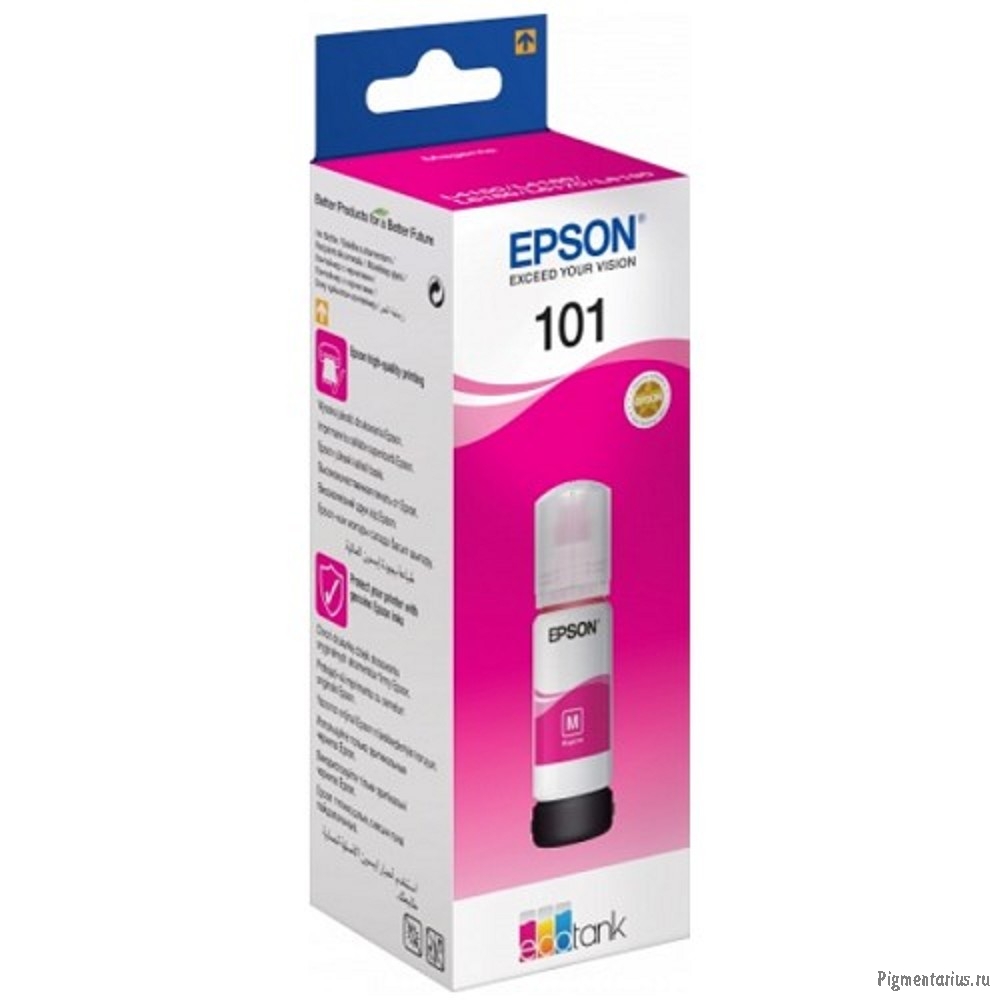 EPSON C13T03V34A  Контейнер 101 с пурпурными чернилами для  L4150/L4160/L6160/L6170/L6190, L6290 70 