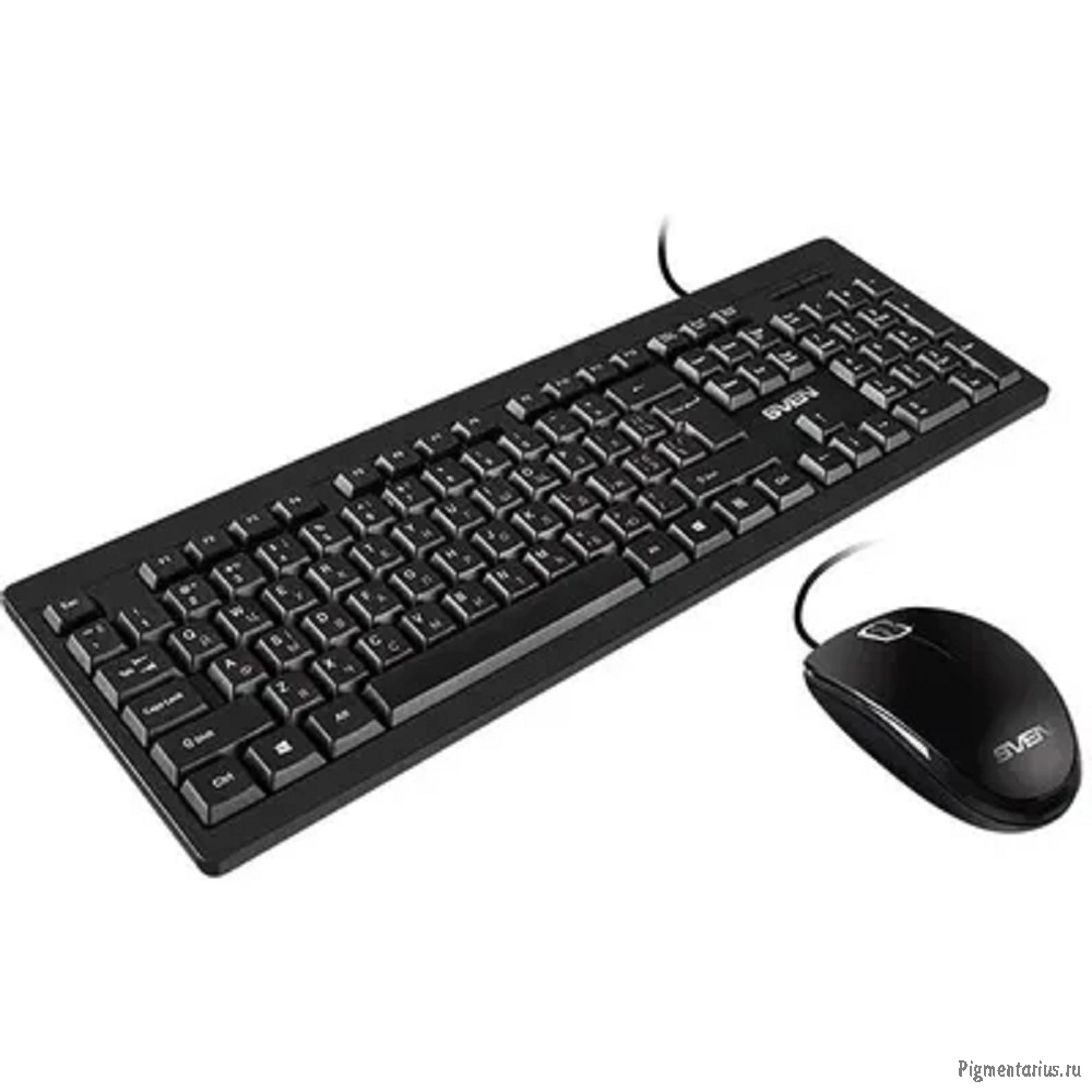 Набор клавиатура+ мышь Sven KB-S320C черный (104 кл., 1000DPI, 2+1кл.)