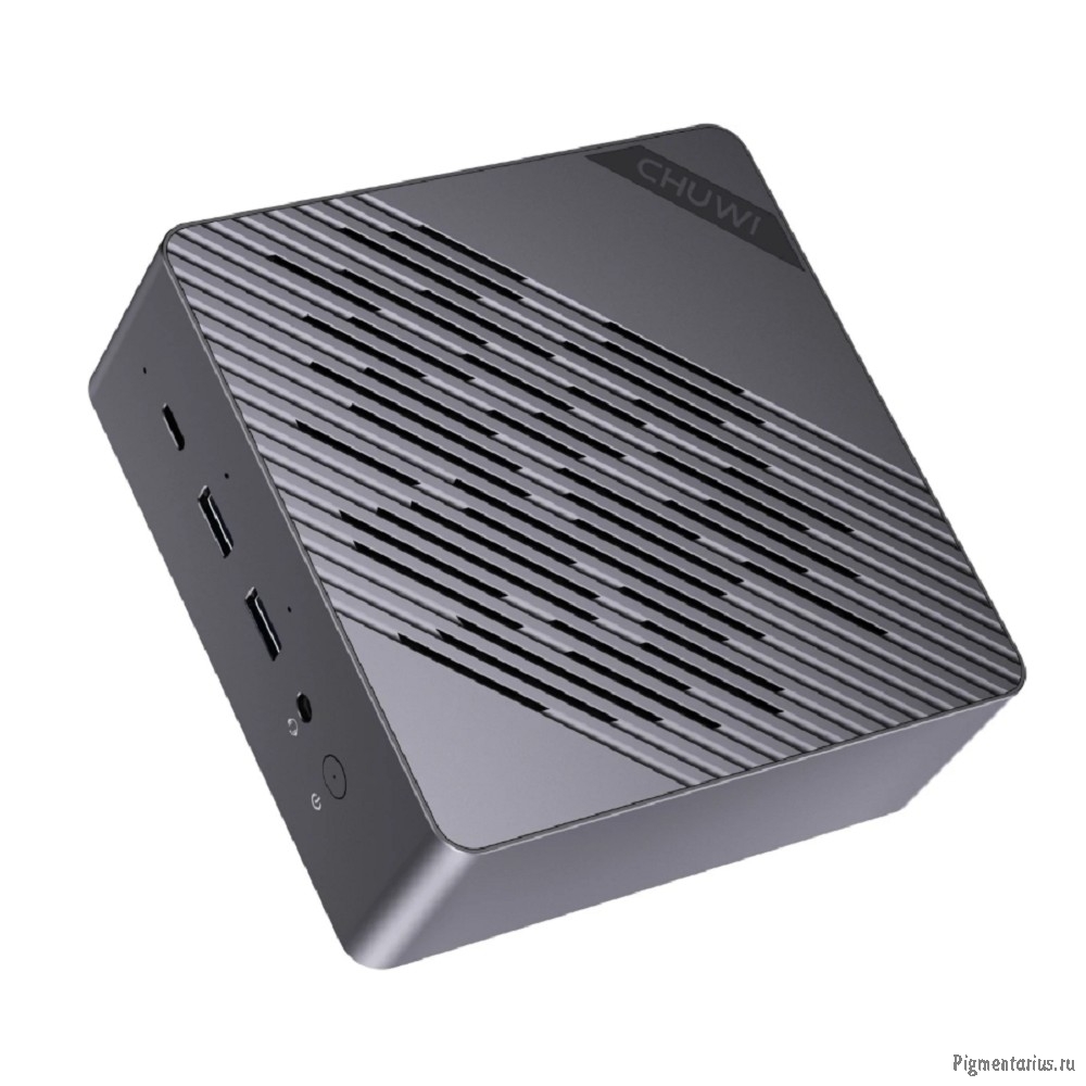 Chuwi AuBox [CWI606AIP] Gold+Black {Ryzen AI 9 365(2Ghz)/32Gb/1TB SSD/W11Pro/bracket}